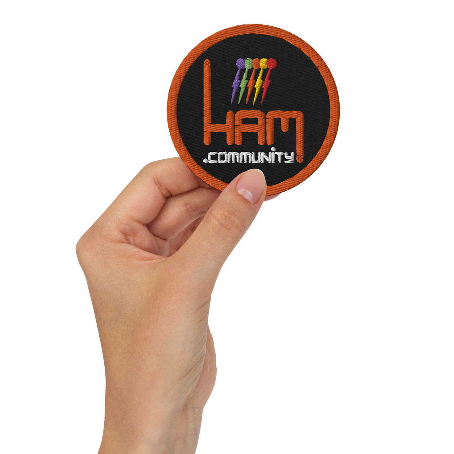 Ham Community embroidered patch