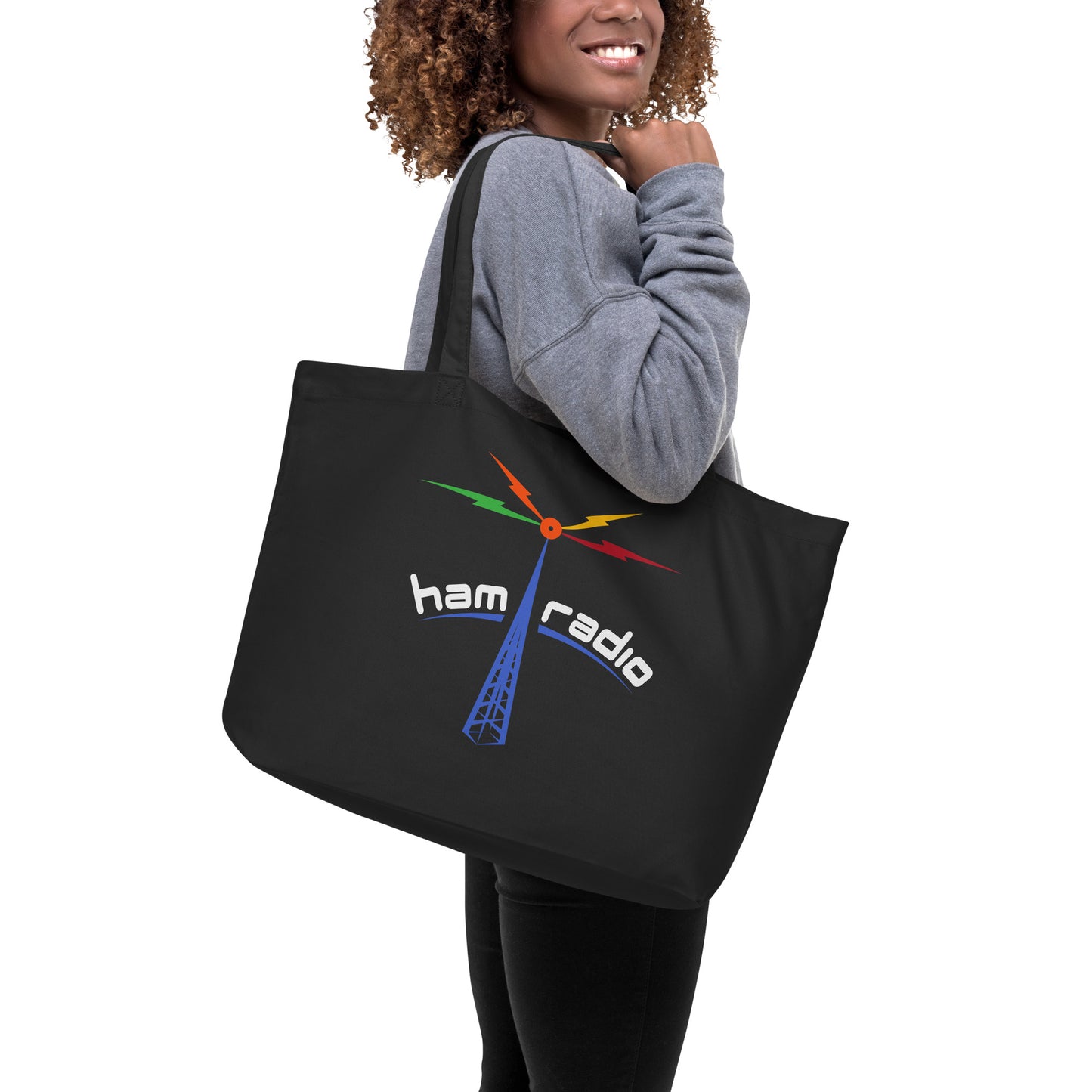 A&H Radio large organic tote bag