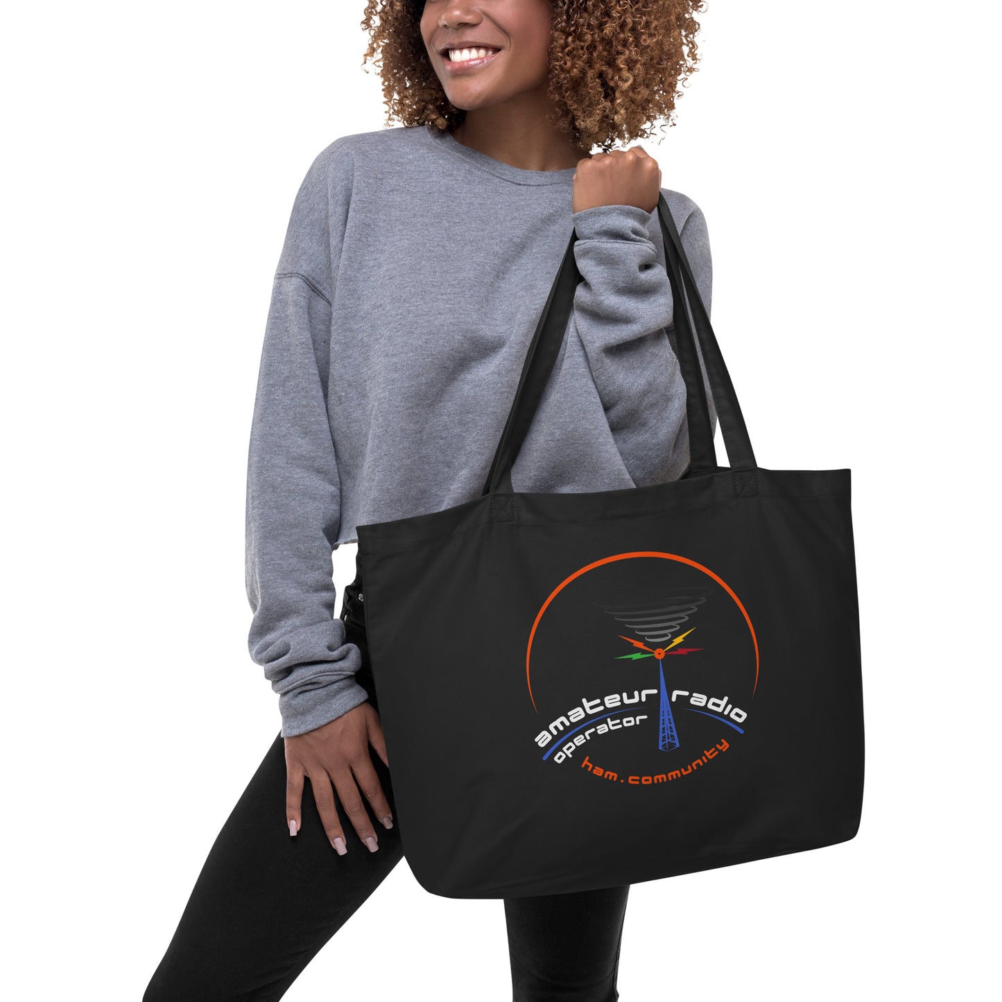 A&H Radio large organic tote bag