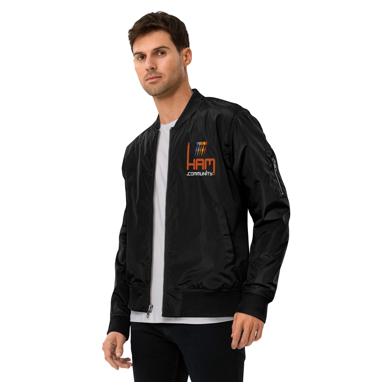 Ham Community Premium recycled bomber jacket
