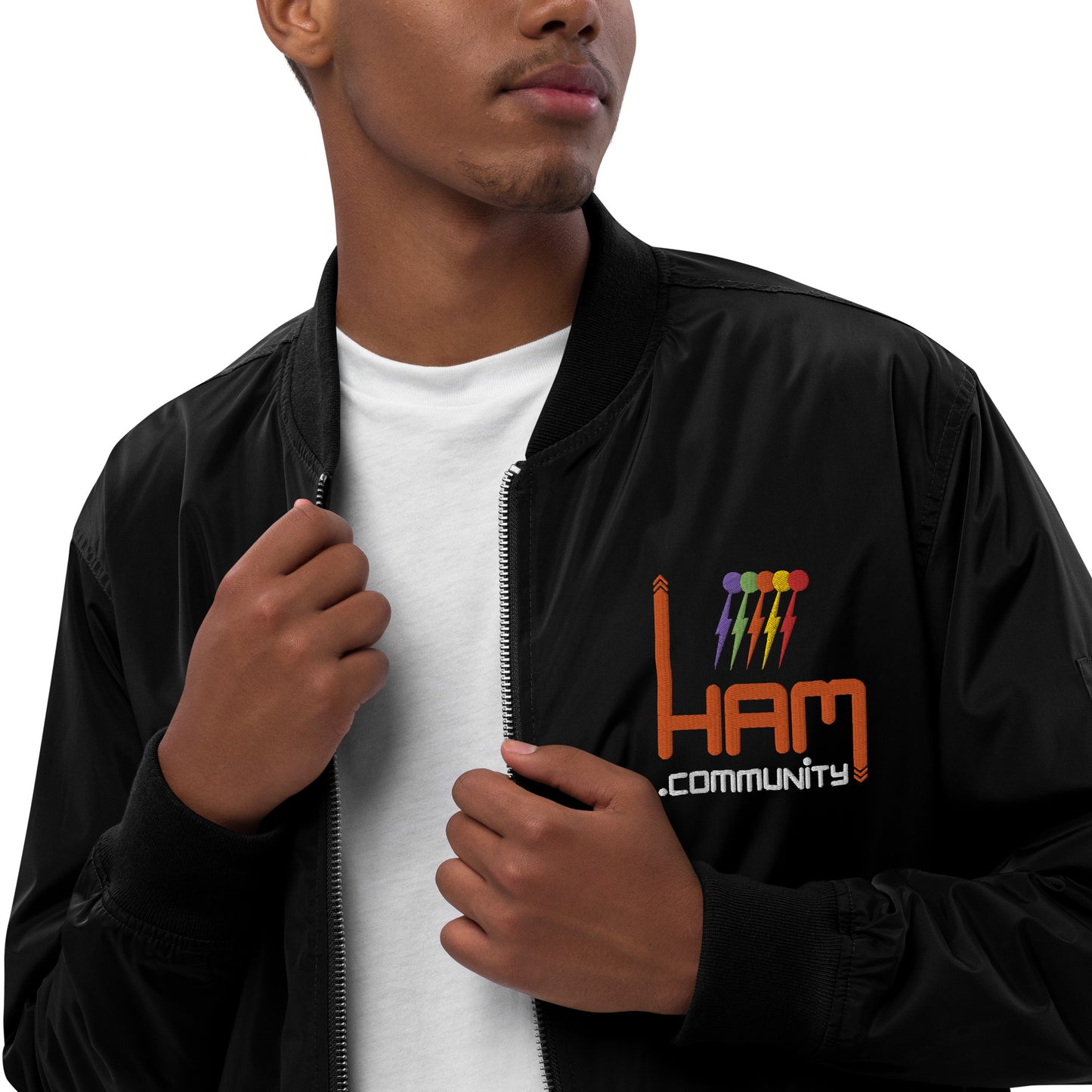 Ham Community Premium recycled bomber jacket