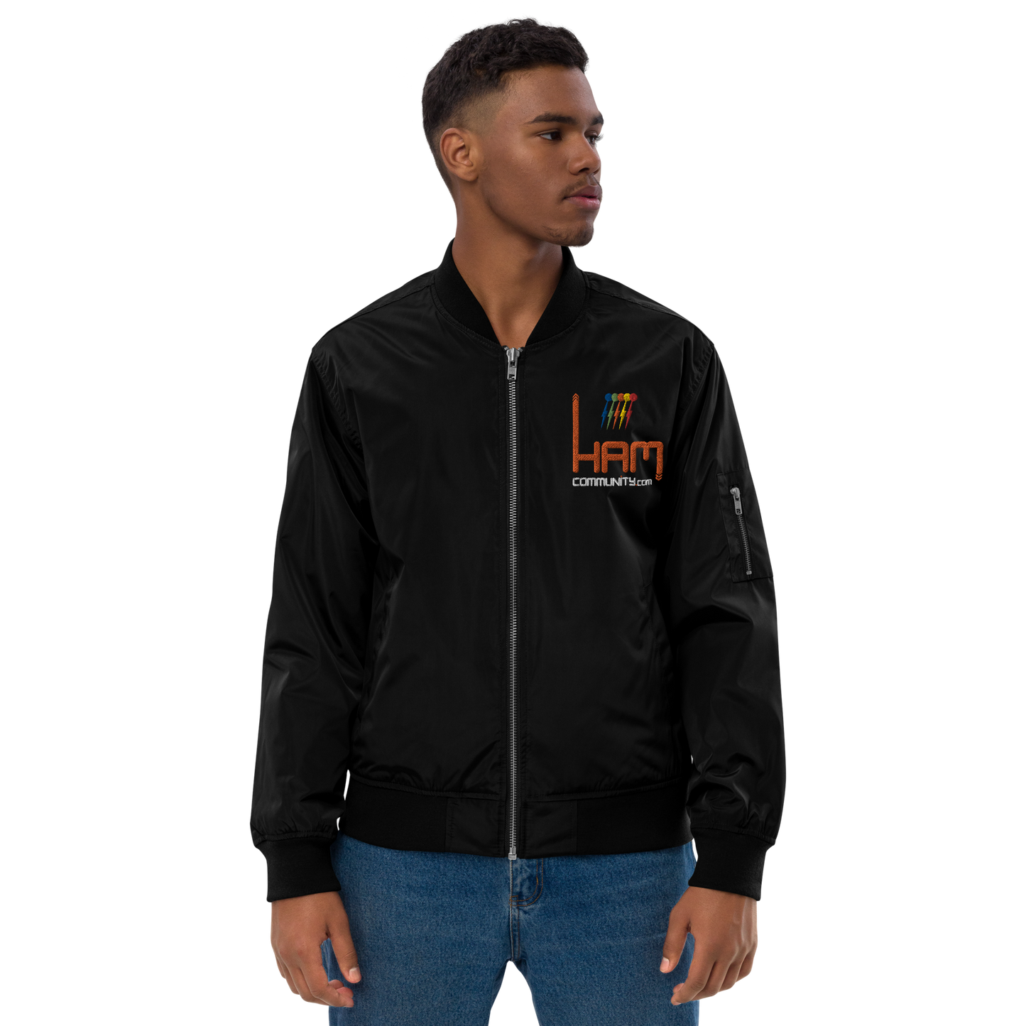 Ham Community Premium recycled bomber jacket