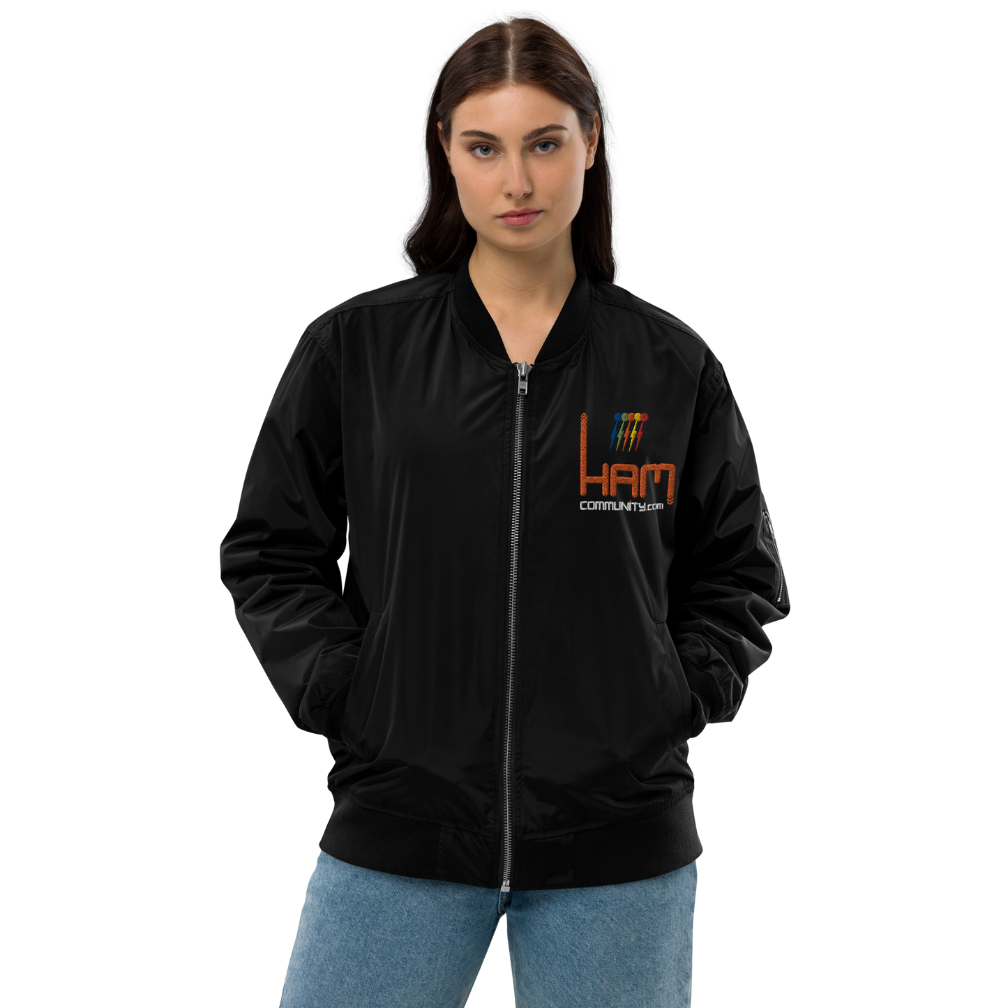 Ham Community Premium recycled bomber jacket