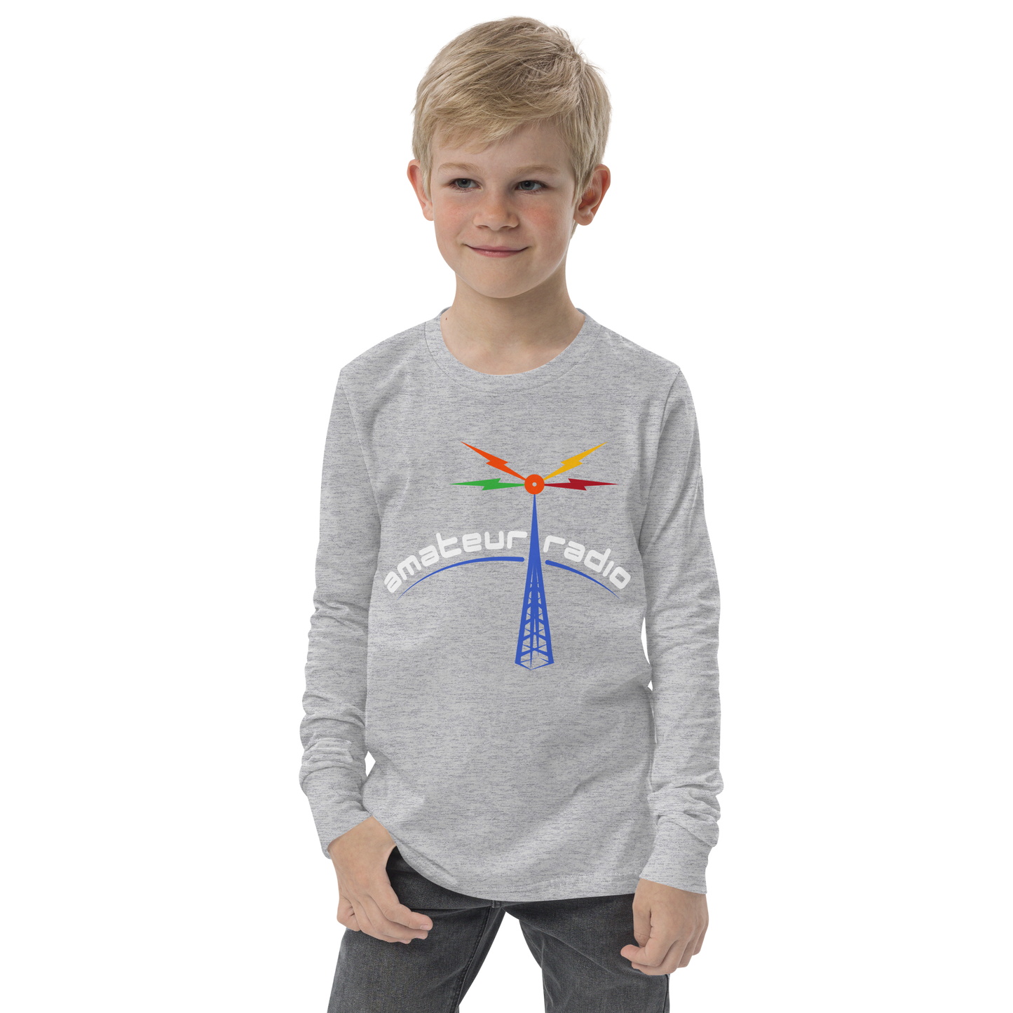 'Amateur Radio' premium youth long sleeve tee