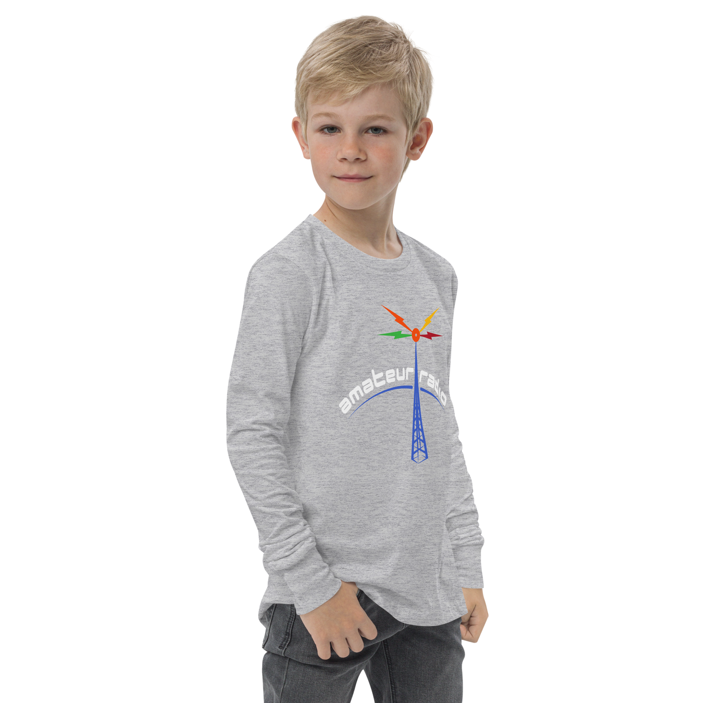 'Amateur Radio' premium youth long sleeve tee