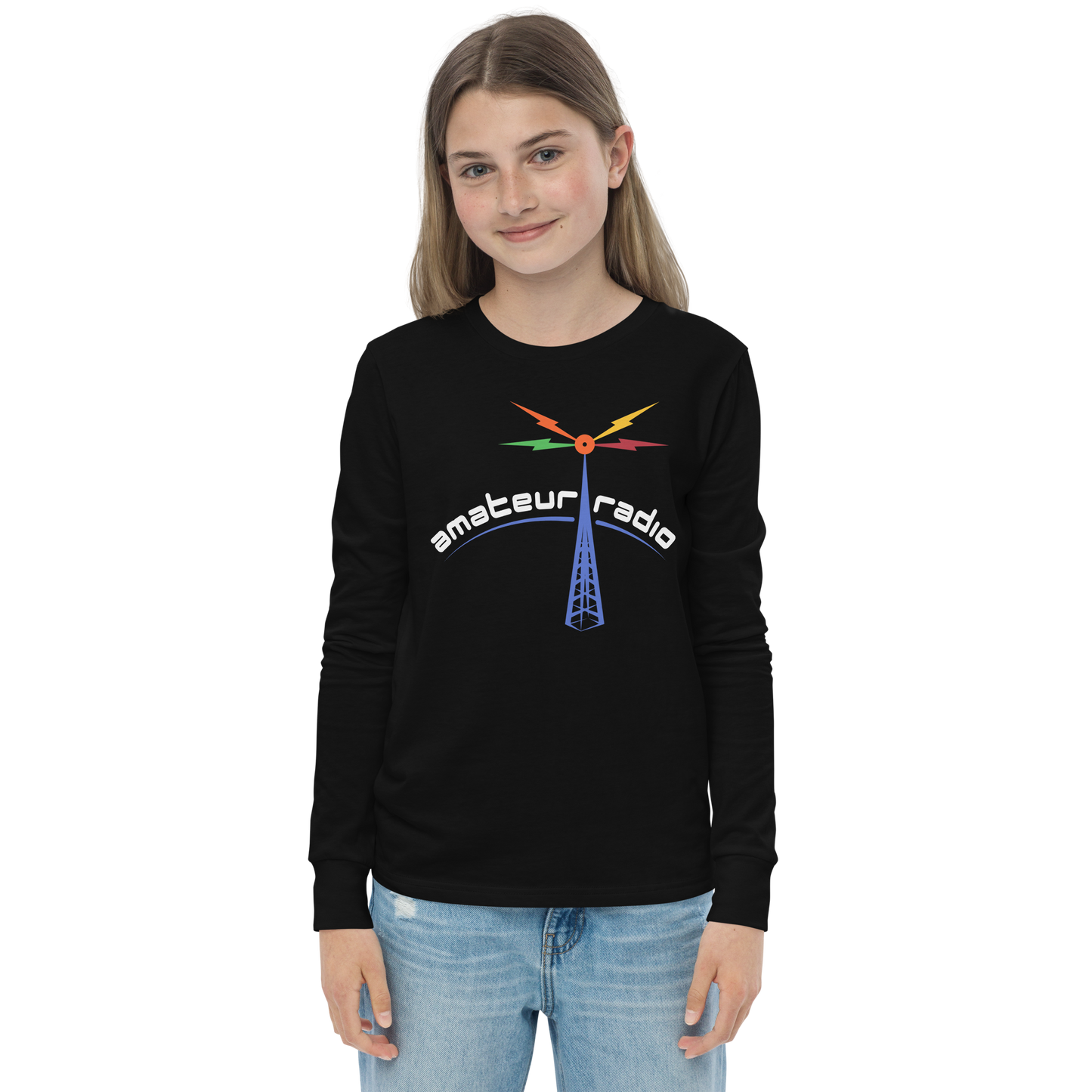 'Amateur Radio' premium youth long sleeve tee