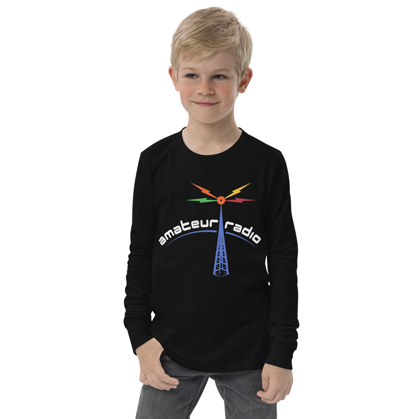 'Amateur Radio' premium youth long sleeve tee