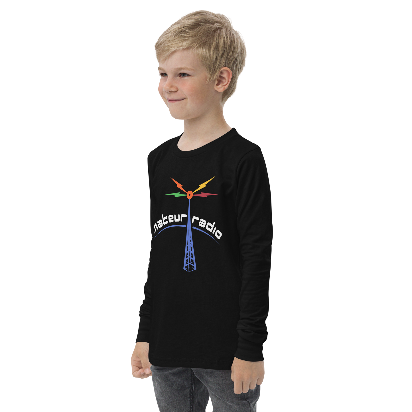 'Amateur Radio' premium youth long sleeve tee