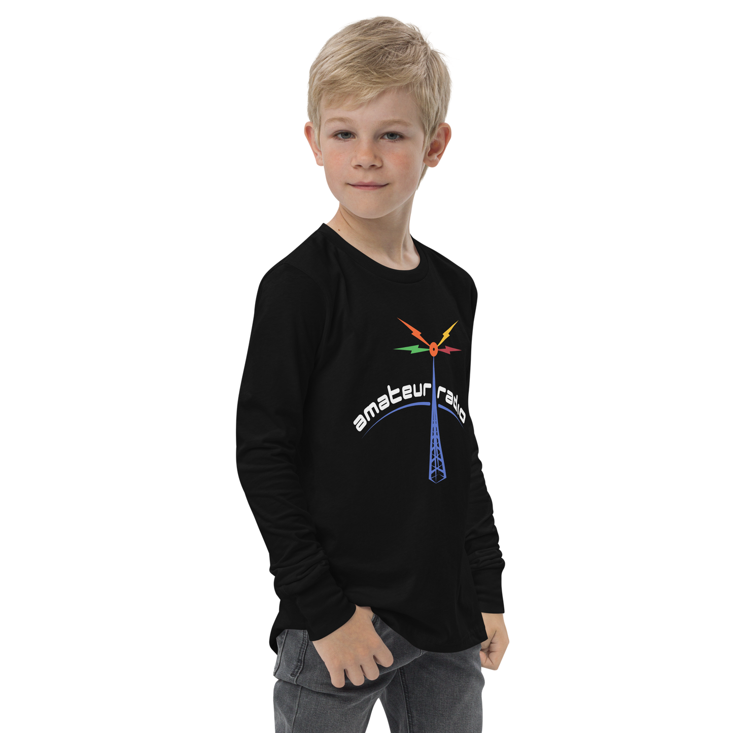 'Amateur Radio' premium youth long sleeve tee