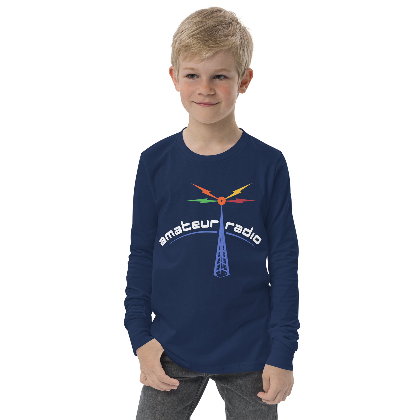 'Amateur Radio' premium youth long sleeve tee