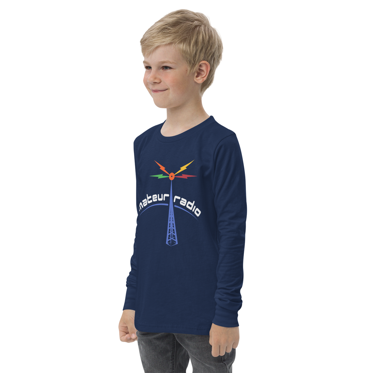 'Amateur Radio' premium youth long sleeve tee