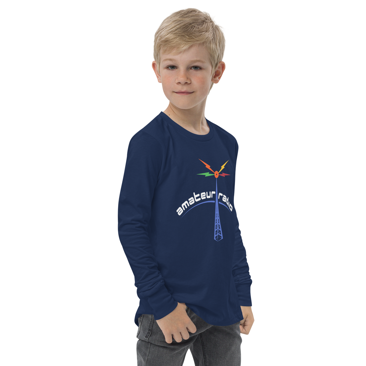 'Amateur Radio' premium youth long sleeve tee