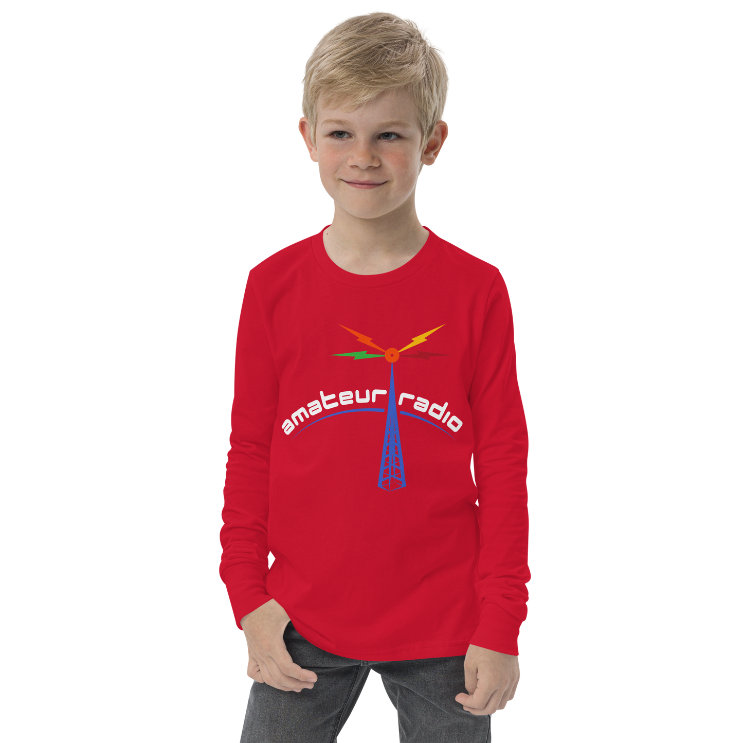 'Amateur Radio' premium youth long sleeve tee