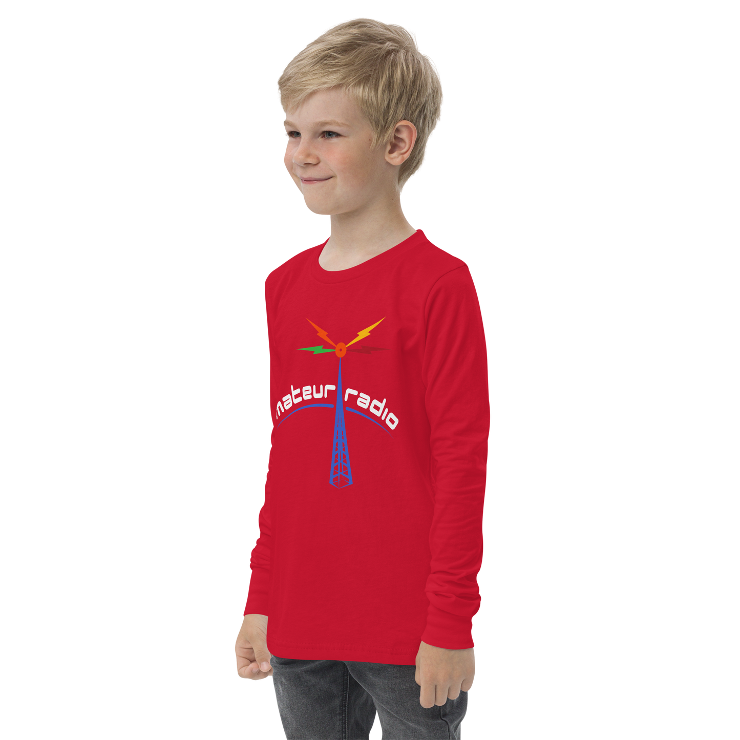 'Amateur Radio' premium youth long sleeve tee