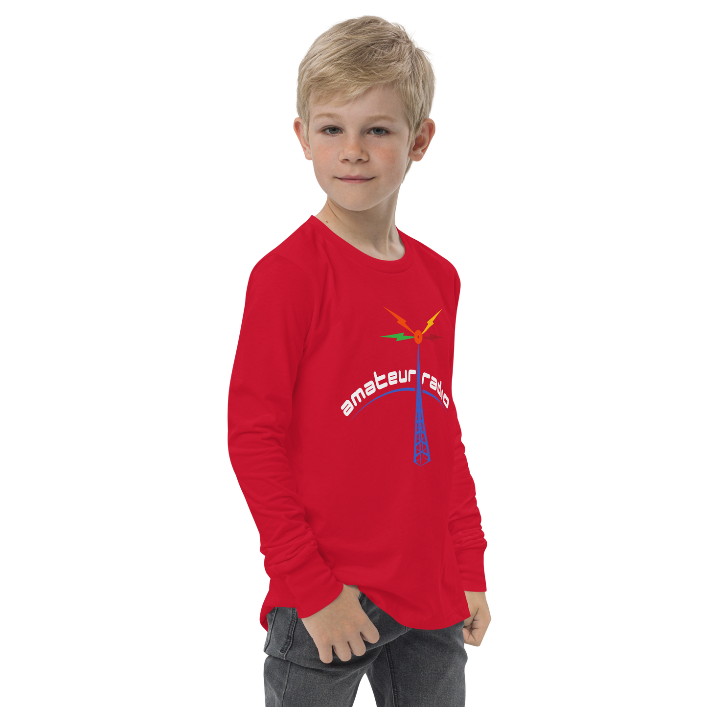 'Amateur Radio' premium youth long sleeve tee
