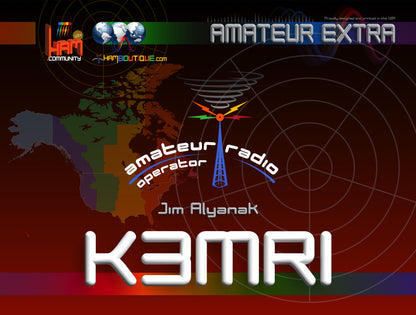 Ham S Big Callsign (w/free callsign, name, class)