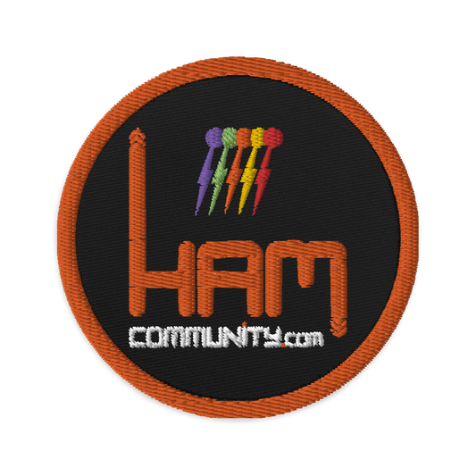 Ham Community embroidered patch