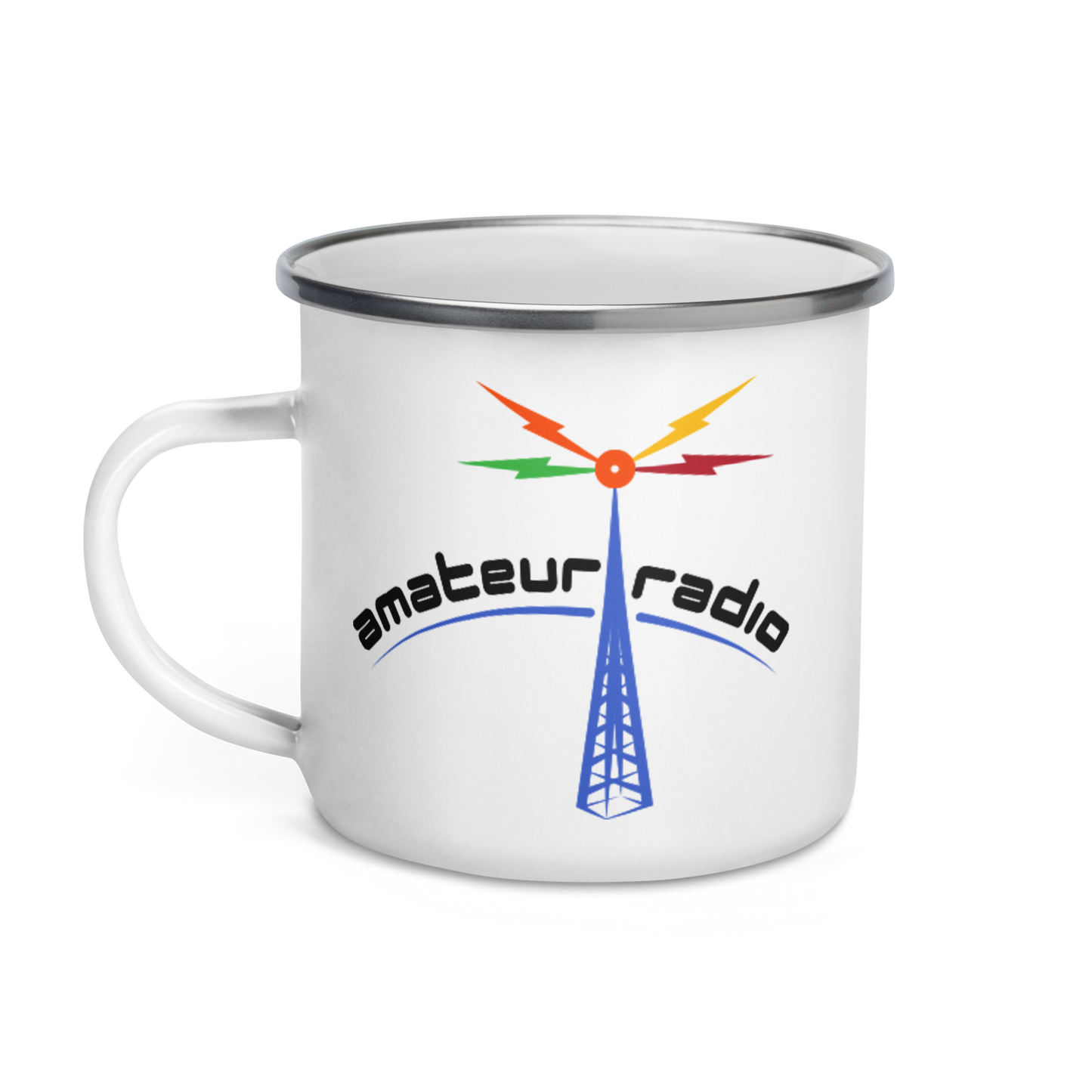 'Amateur Radio' enamel mug