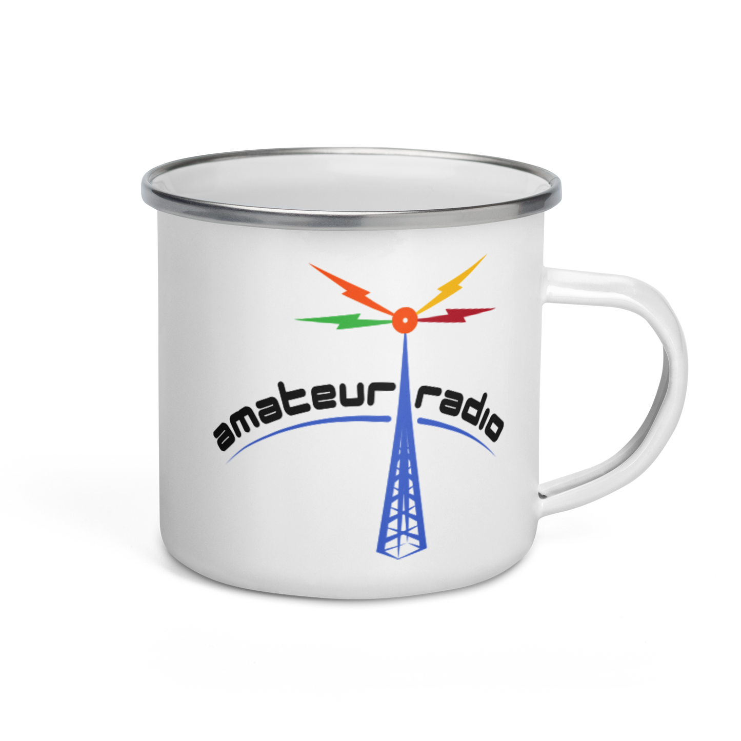 'Amateur Radio' enamel mug