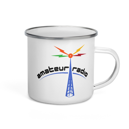 'Amateur Radio' enamel mug