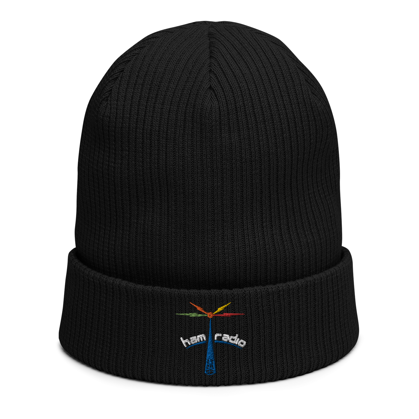 'Ham Radio' organic ribbed beanie